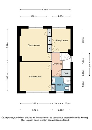 Plattegrond - Kerkstraat 9, 6351 GG Bocholtz - Kerkstraat 9 Bocholtz - Verdieping 2D.jpg